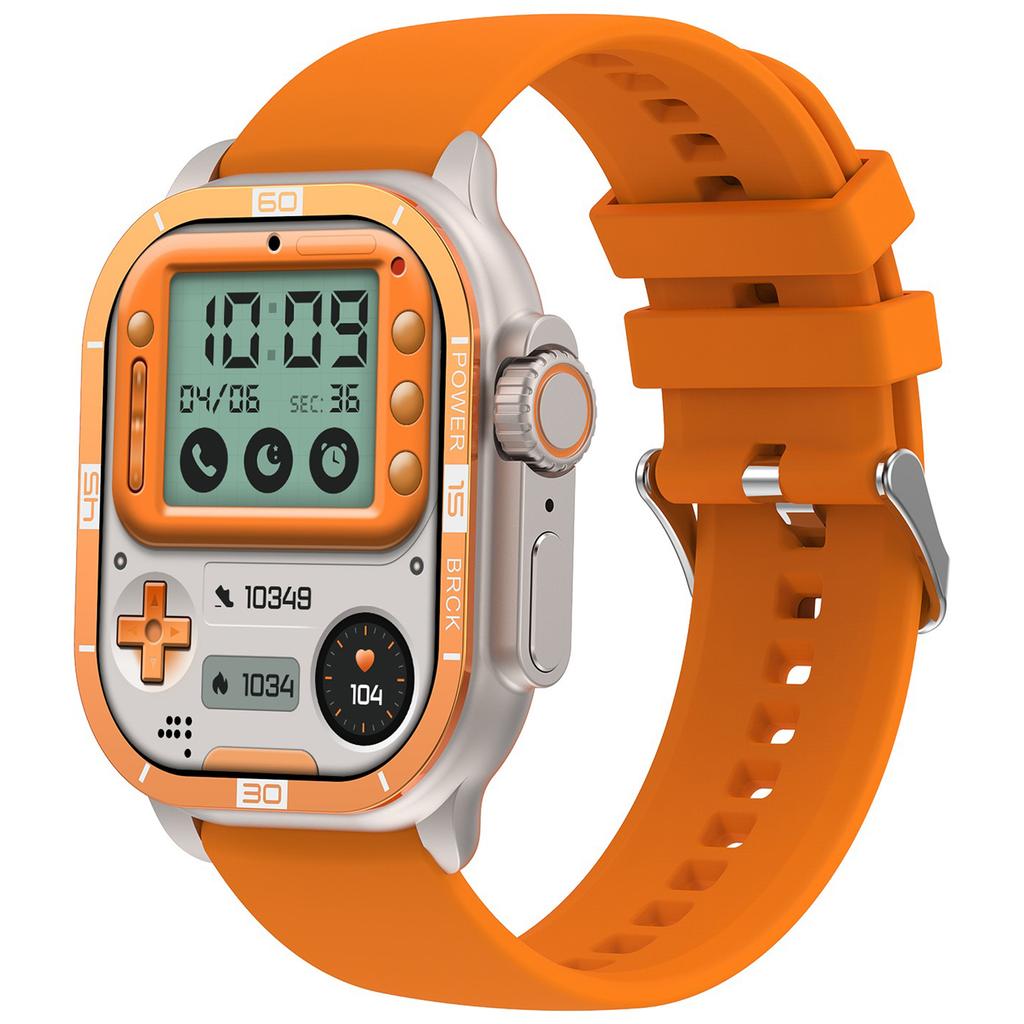 HK96S 2.06-inch AMOLED Screen Heart Rate Monitor Smart Watch Bluetooth-compatible Call Fitness Tracker