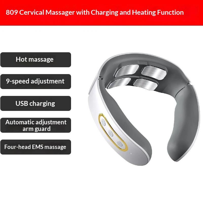 Smart Neck Massager For Adults, 5 Massage Modes, Ergonomic Portable Neck Device For Office, Home & Travel Relaxation