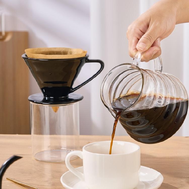 Ceramic Coffee Dripper Pouring Over Filter Funnel Cup Even Extraction Perfect For Coffee Enthusiasts