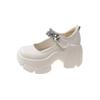 2025 Thick Bottom Mary Jane Small Leather Shoes Women Autumn New Design Punk Lolita Shoes Women Versatile Loafers Casual