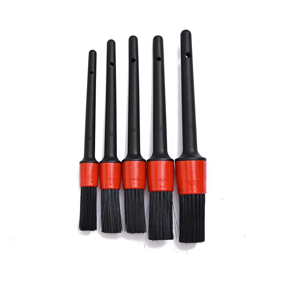 

Набор из 5 щеток для чистки автомобиля: Детализирующие, щелевые и косметические кисти для автомойки