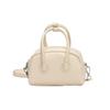 Summer popular wax leather hand carry small bag women's new fashion commuter pillow bag simple texture messenger bag
