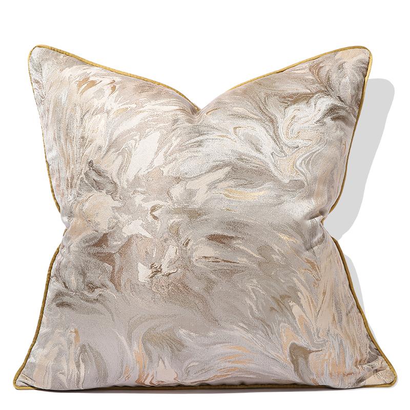 New Beige Art Abstract Design Throw Pillow Cover for Luxury Hotel Decoration Pillows High Quality Luxury Throw Pillow Cover 30X50CM