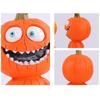 Statuetta Uomo Zucca Decorazione Zucca di Halloween Resina Scultura Zucca Spettrale per Decorazione da Tavolo da Interno Esterno Mensola