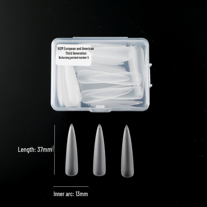 Huashengmei 3rd Gen Seamless Frosted Ultra-Thin False Nails Refill