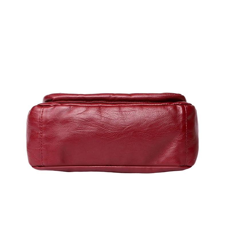 Borsa a tracolla in morbida pelle per donna di mezza età, multitasche, borsa per la mamma