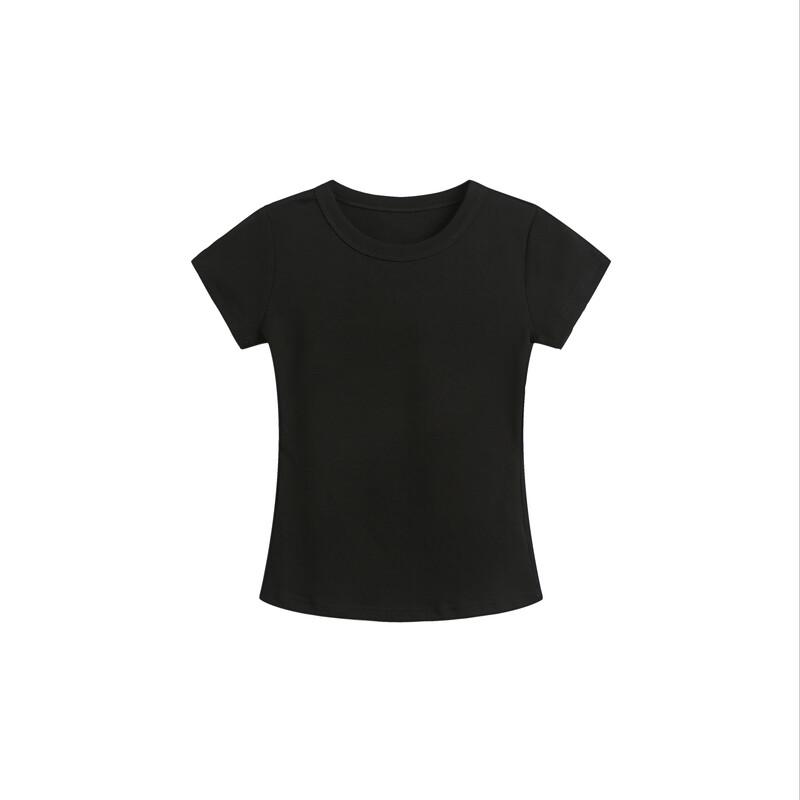 LADY IDEAL Американский стиль Приталенная футболка с коротким рукавом XL