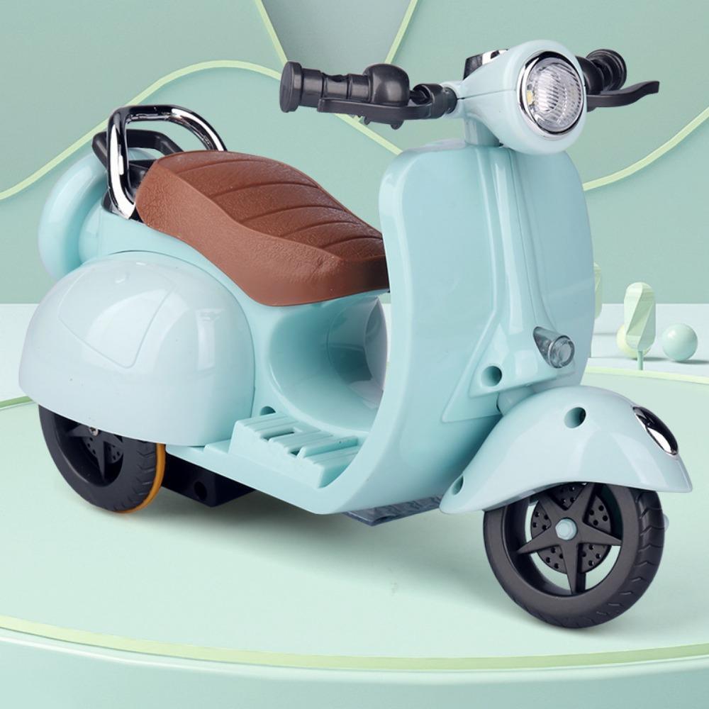 Retro Style Mini Electric Motorcycle Electric Motor Spin Toy Motor  Birthday Celebration