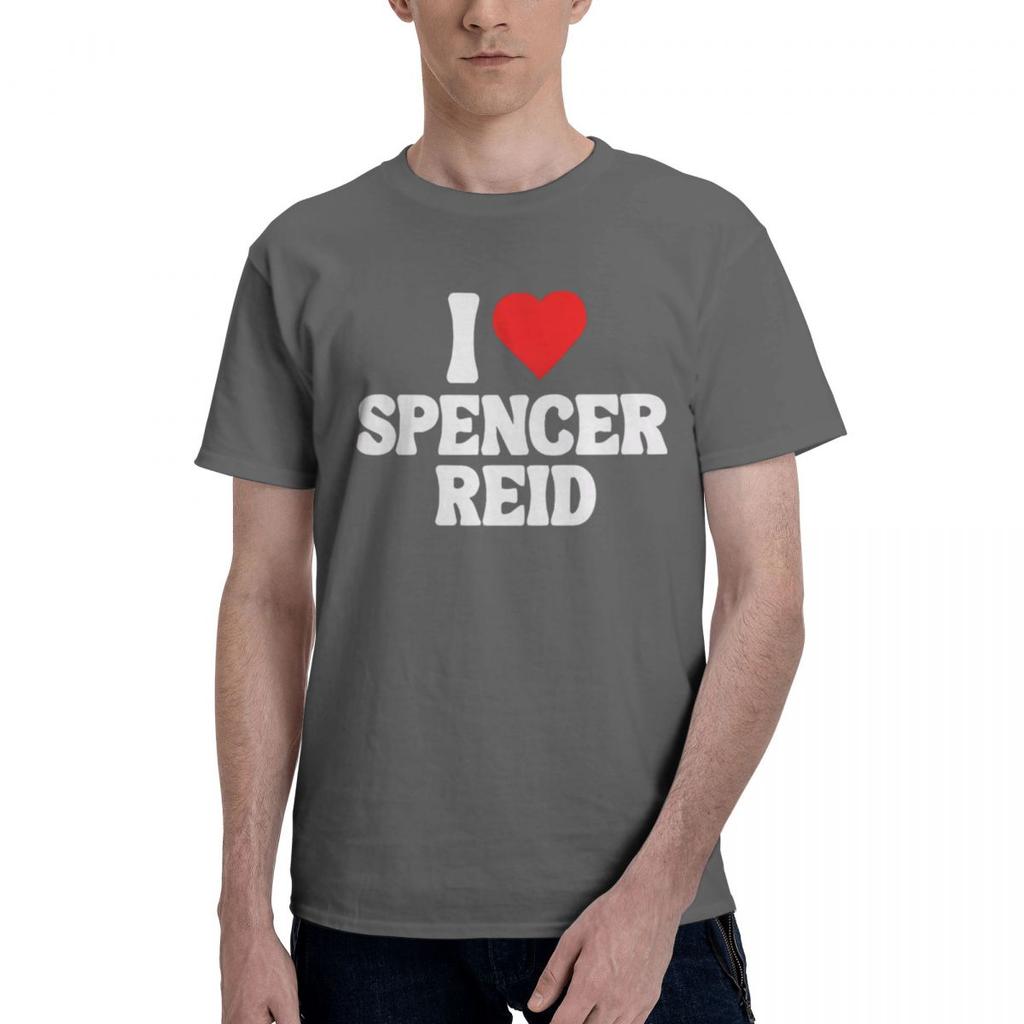 I Love Spencer Reid 100 Cotton Casual Breathable Confortable T Shirt Mens TShirts Men TShirt