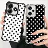 Polka Dots Art Fashion Desgin Plating Phone Case For Xiaomi Redmi Note 14 15 Pro Plus 13 12 11 11S 11T 10 9S 9 5G Anti-Fall Aira