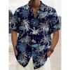 Men's Coconut Tree Pattern 3D Print Shirt Button Up Shirt Casual Shirt Summer Shirt Short Sleeve Daily Vacation Clothing