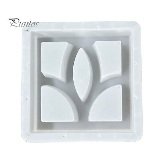 Decorative Garden Flagstone Maker Plastic Stepping Stones Mold, Reusable Concrete Mold for Walkway Path Maker, Durable DIY Casting Outdoor Cement