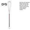 Mini Whisk Egg Beater Stainless Steel Wire Whisk for Whisking Mixing Beating Spring Handle Small Whisk