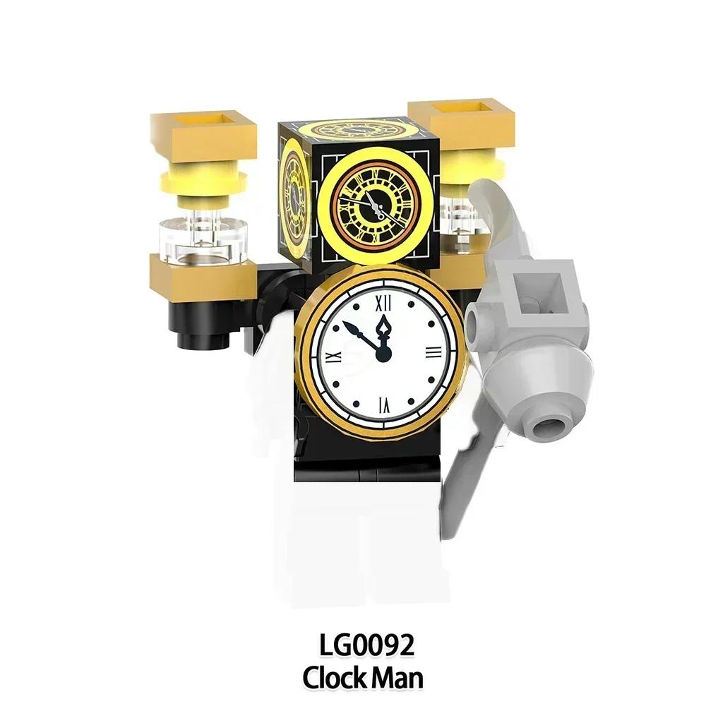 New Skibidi Toilet Man Anime Cartoon Bricks Dolls Figure Cameraman Speakerman TV Man Action Bricks Toy Figures Building Blocks