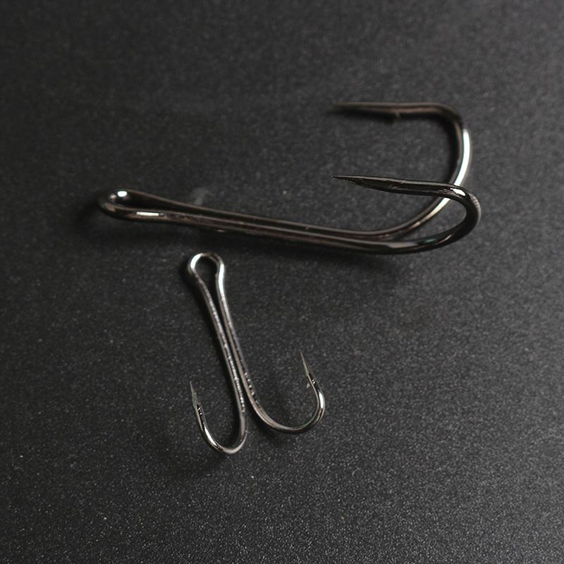50Pcs/Box Mix Treble Fishing Hooks Kit Treble Hooks Fishhook For Artificial Hard Bait Bass Trout Saltwater Triple Fishing Hooks