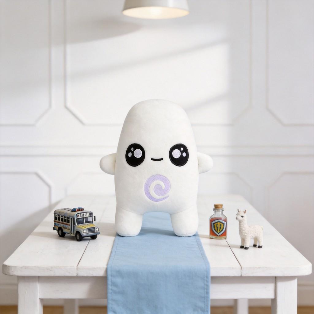 Fortnite Water Sprite Plush Toy With Short Pile Fabric For Kids And Collectors