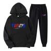 Trapstar Streetwear Hooded Fleece Sweatshirt Casual Sport Two-Piece Set for Men & Women