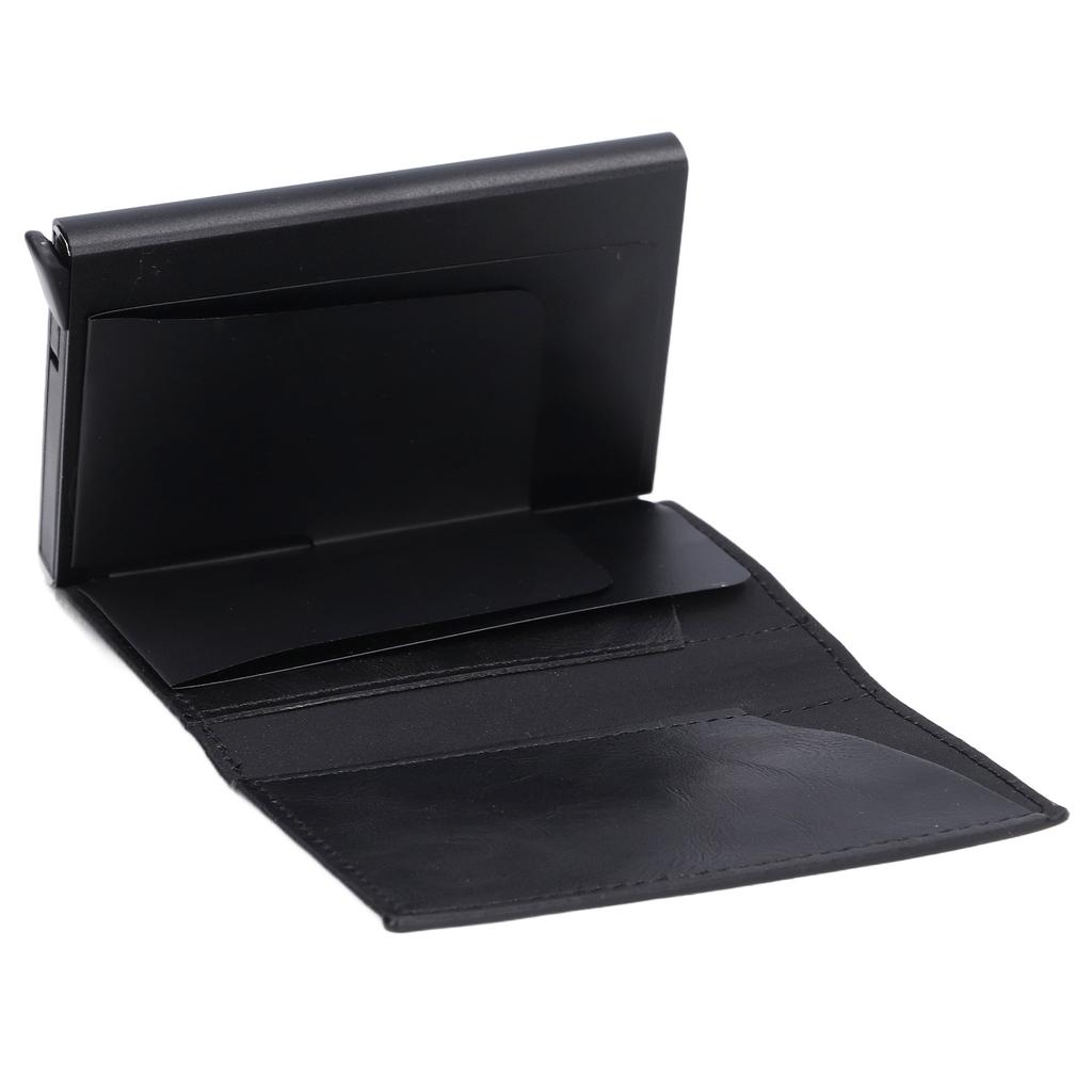 Anti Lost Card Holder Case Trackable Credit Card Wallet with Blocking Anti Thief Function for Daily Use Black