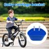 Bicycle Scooter Basket Large Capacity Bright Color Smooth Edge Strong Load-bearing Simple Installation Kids Bicycle Scooter Basket Storage