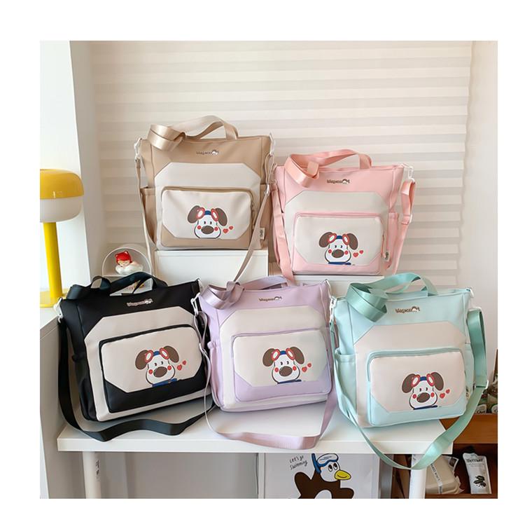 Autumn Cartoon Puppy Ears Single Shoulder Women's Bag - Large Capacity for Students