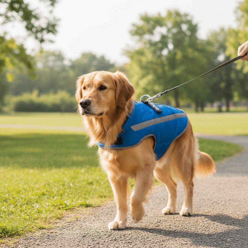 Dog Accessories Waterproof Winter Dog Coat Reflective Windproof Dog Vest Jacket Fleece Lining Comfort Dog Windbreaker Hiking