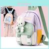 Trendiger 2024 Cartoon Niedlicher Kinderrucksack Nylon Leicht Tierdruck Modische Schultasche Für Kinder