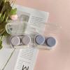 Contact Lenses Case Eyes Care Travel Kit Holder Container Lens Box Simple Candy Color Contact Lens Case Box for Women Girl