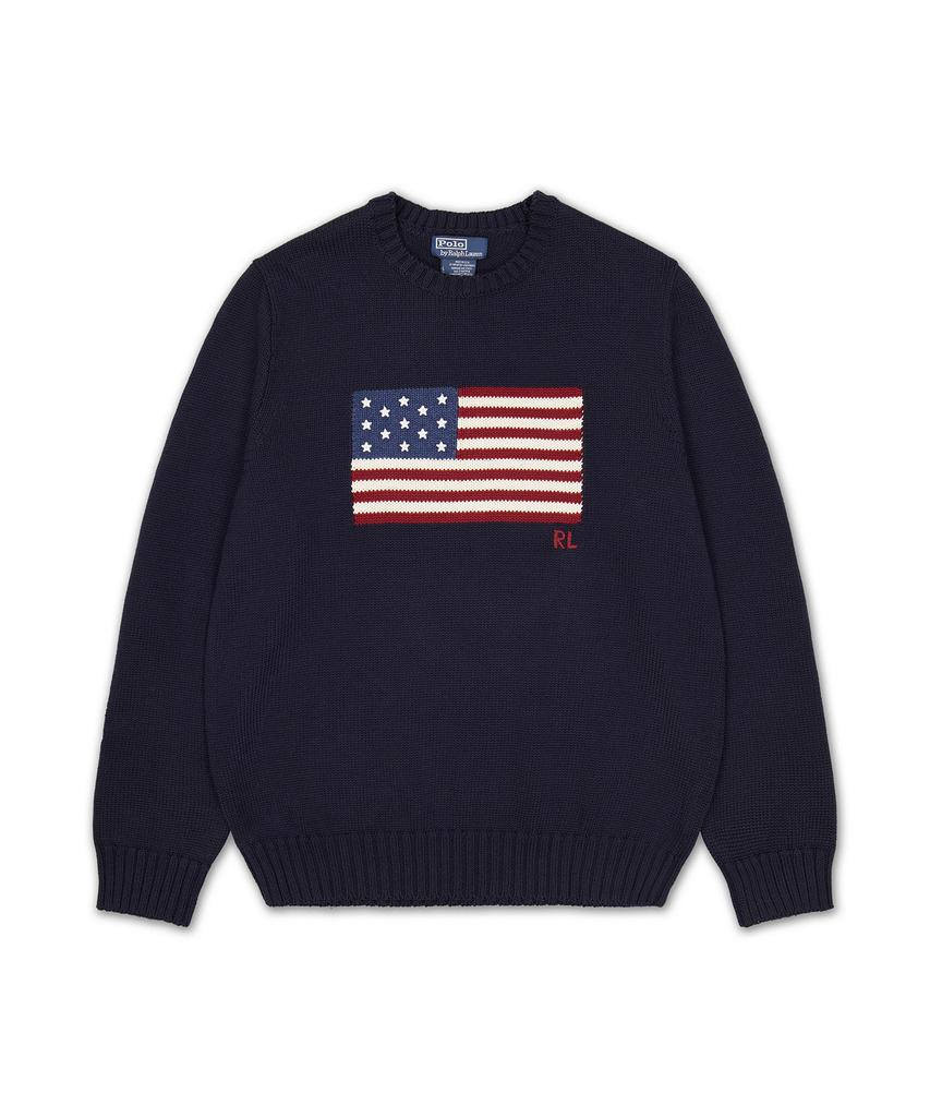 POLO RALPH LAUREN Iconic Flag Sweater - Blue