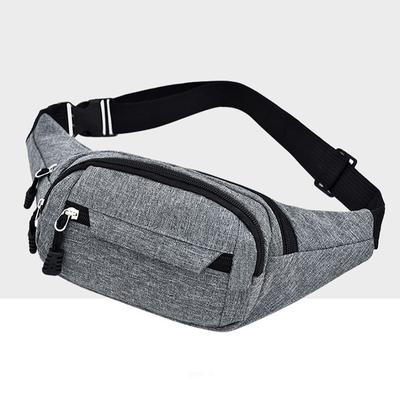 Sac de poitrine pour homme, sac de sport de plein air étanche, pochette en toile, sac banane de style coréen, sac banane à bandoulière pour homme