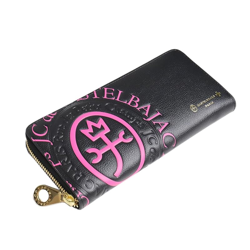 

[Castelbajac] round zipper long wallet With coin purse comet 046602 pink