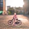 1/64 Gentleman Bike and Figure Set Models People Figures for DIY Scene Decor