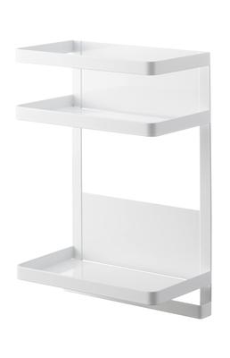 Yamazaki Tower Magnetic Storage W20 X X for and Product Number 7119 Rack, 2-Tier, White, Approx. D11.2 H29.5cm, Tea, Coffee, Condiments,