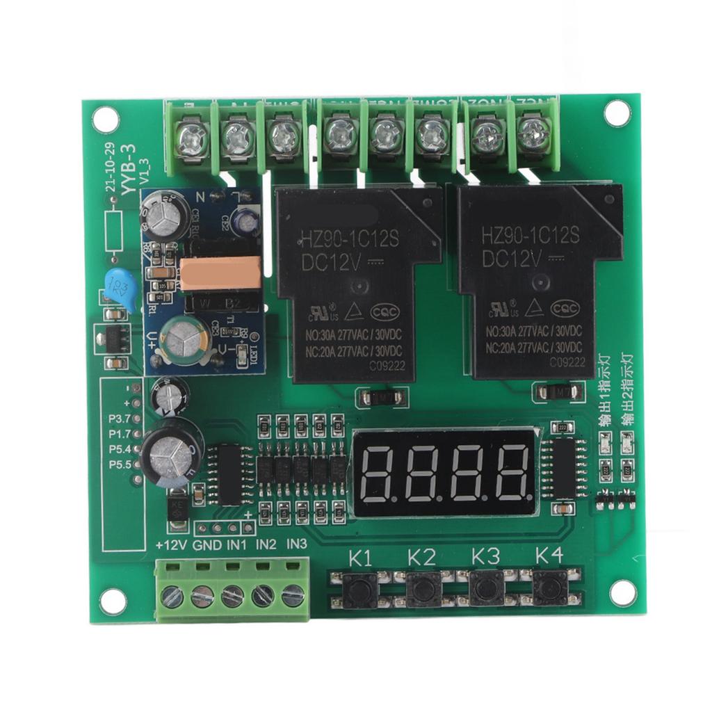 220V Motor Forward  Reverse Control Board Two Relay Delay Timing Cycle Module