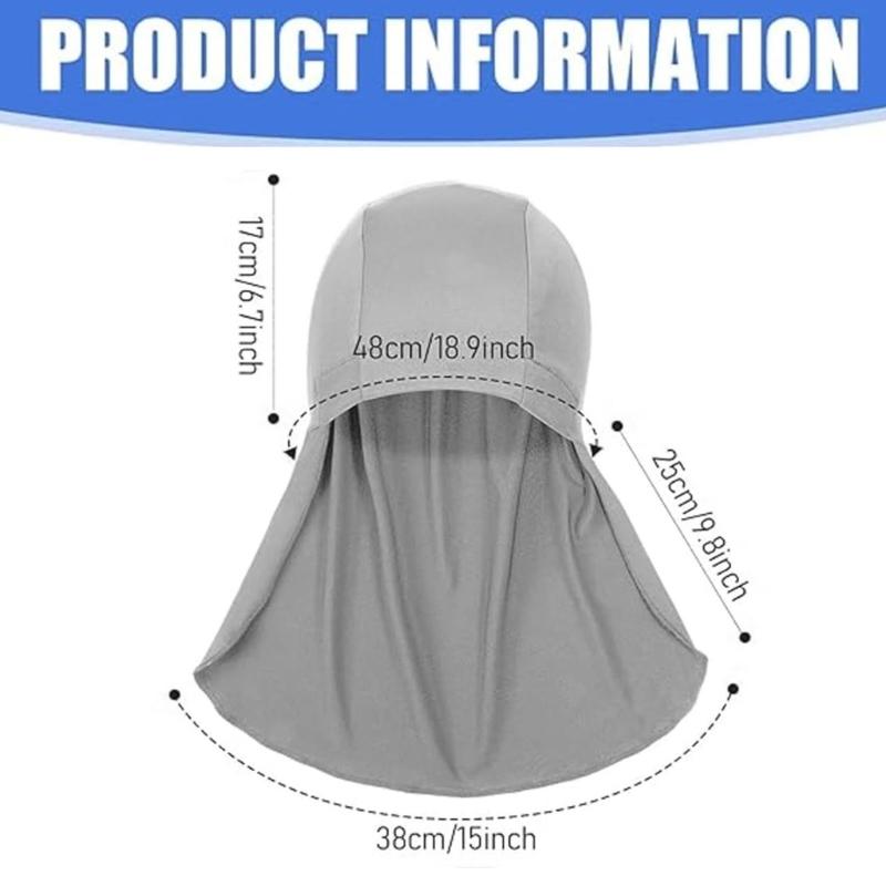 3PCS Sport Skull Cap Moisture Wicking Helmet Liner Hat For Men Women And Kids Sun Protections with Neck Shielding
