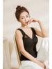 Women's Seamless Heated Fleece Vest with Integrated Chest Pad for Autumn and Winter