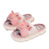 Pig cute linen slippers women's four seasons home indoor comfortable thick bottom spring and autumn cotton and linen sandals summer