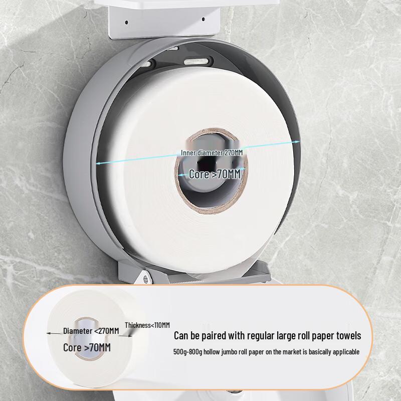 Aige Commercial Wall-Mounted Large Roll Toilet Paper Dispenser