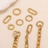 1Pcs Stainless Steel Clasps Gold Geometry Heart Round Ring Lobster Clasp Hook Connectors Diy Jewelry Making Supplies Accessories
