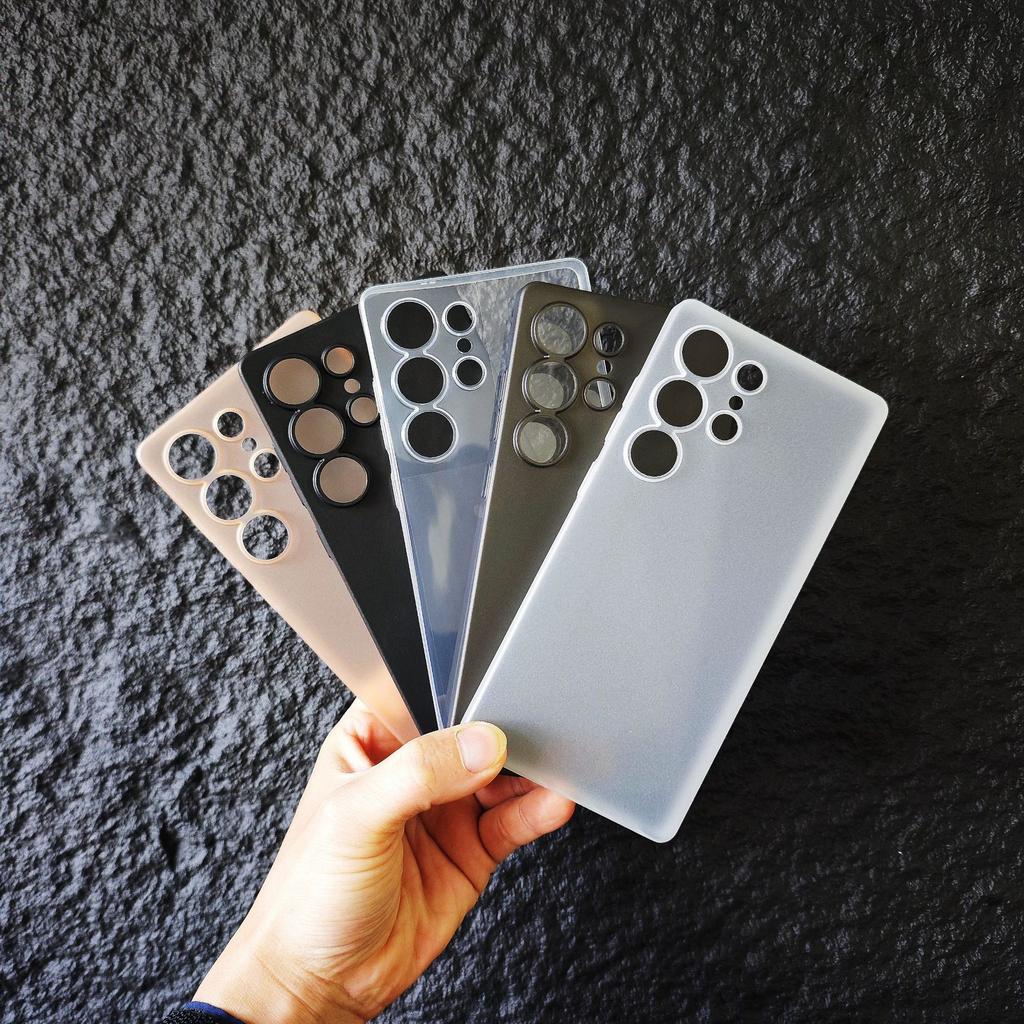 Samsung S25ultra Imported PP Shell Does Not Turn Yellow S24u Simple Mobile Phone Case Ultra Thin 0.3MM Matte S23