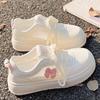22 Autumn New Thick-soled Mesh Chic with Wide-leg Pants Sweet and Breathable Casual Shoes