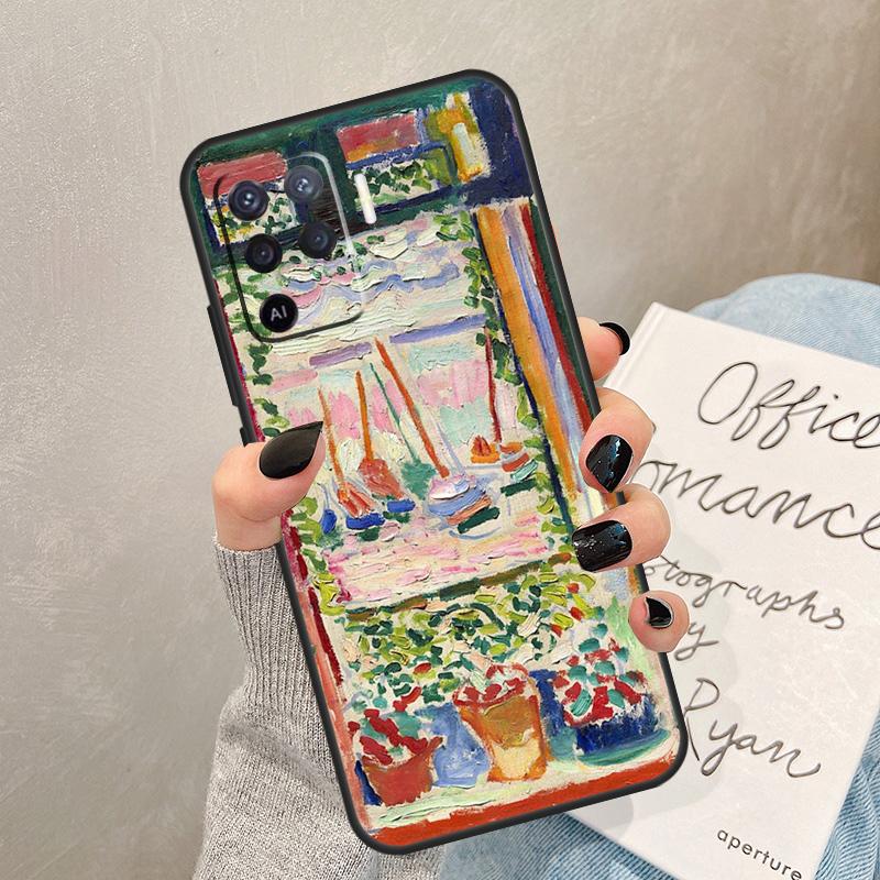 Henri Matisse Art Painting Case For Oppo A57 A17 A77 A18 A38 A58 A78 A98 A74 A54 A94 A80 A60 A40 A96 A76 A16 A15 A5 Pro