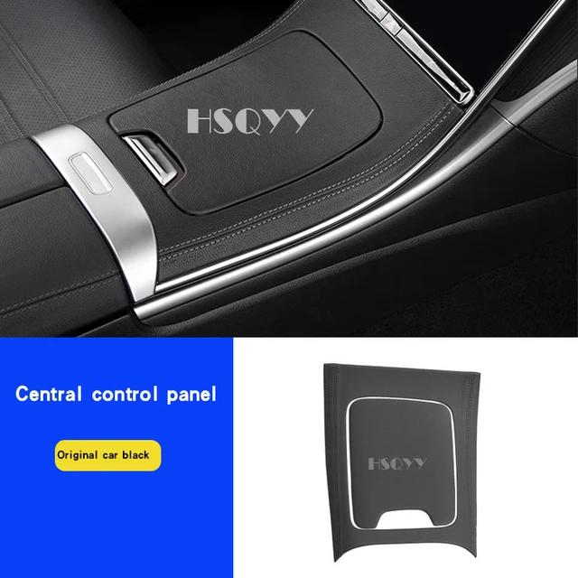 

Car Center Console Leather Style Panel Cover Trim Frame Interior Decoration Modification For Mercedes Benz C GLC Class W206 X254 GLC Black 2023