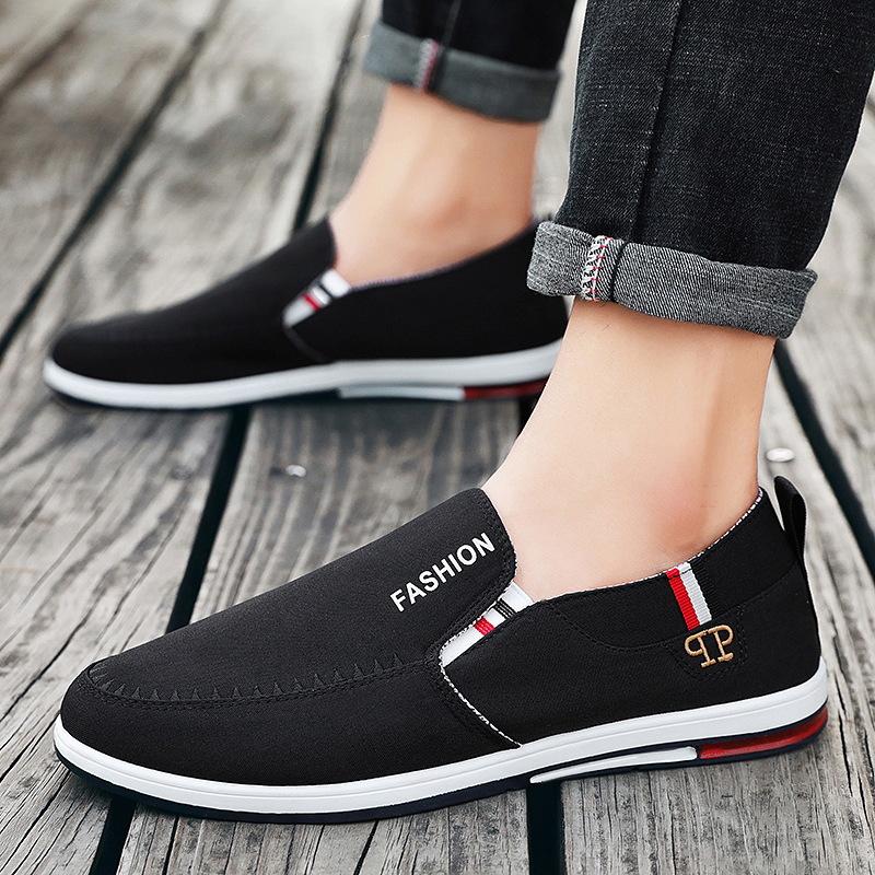 Модные осенние мужские парусиновые туфли 2024 года — фото 8