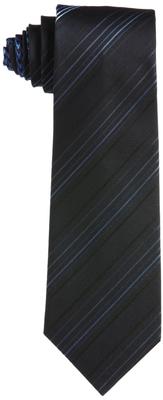 [Hiroko Koshino Homme] Necktie, Different Widths, 003254-20000-3906, Size 10, Navy Base with Blue Stripes, FREE Size