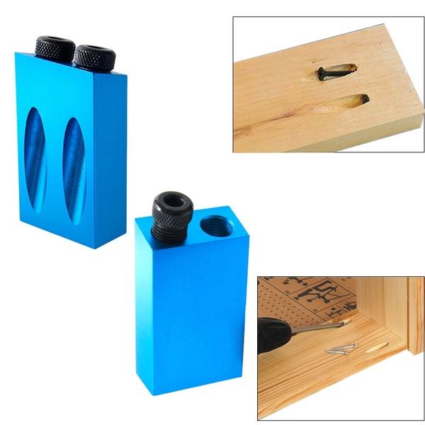 Premium Quality Pocket Hole Jig Kit With Versatile 6/8/10mm Drive Adapters For Seamless Woodworking