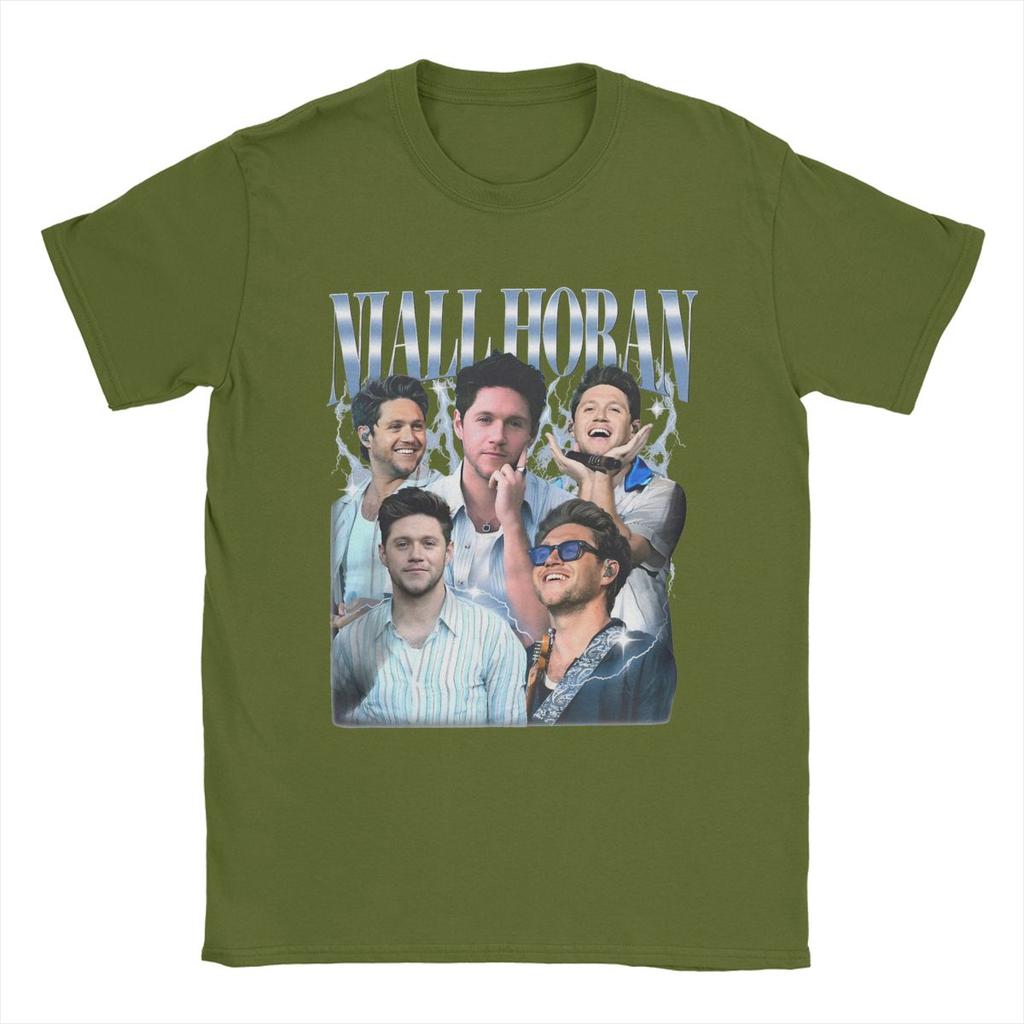 Niall Horan 90s T-Shirts for Men Vintage Cotton Tees Round Neck Short Sleeve T Shirt Plus Size Clothes
