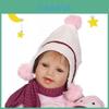 Realistic 22" Reborn Baby Doll Soft Vinyl Head Handmade Newborn Girl Doll Toys