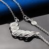 925 Sterling Silver 16-30 Inch Exquisite Geometric Pendant Necklace, Fashionable Wedding Women's Accessories Jewelry