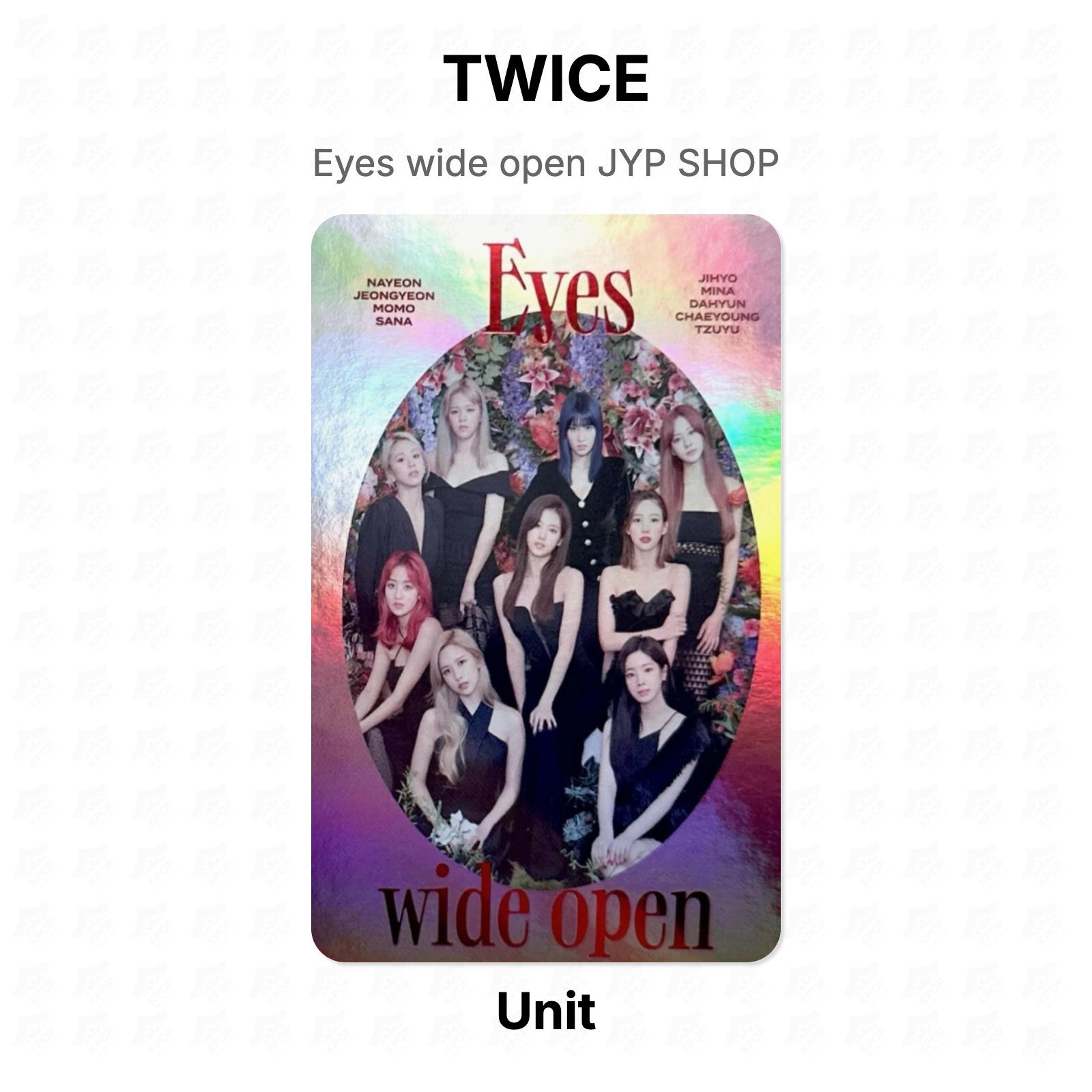TWICE Саб-юнит Eyes wide open Официальная фотокарточка JYP SHOP Unit