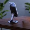 Phone Holder Foldable 360 Rotation Adjustable Desk Stand Metal Anti-Slip Silicone Pad Bracket for Phones Tablets